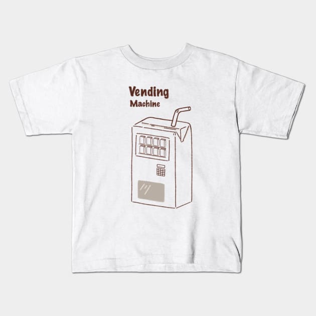 Juice Vending Machine Kids T-Shirt by yubobo